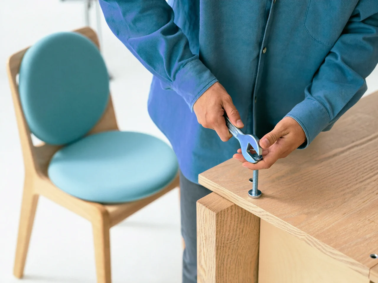 Illustrazione di un dettaglio di materiale e lavorazione del legno
