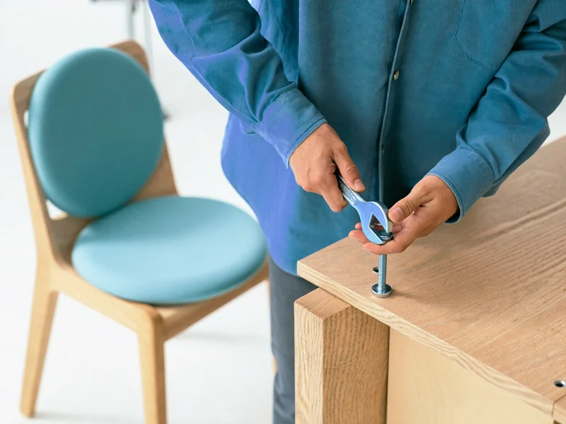 Illustrazione di un dettaglio di materiale e lavorazione del legno